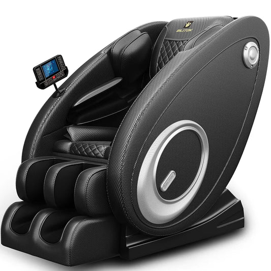 Massage Chair with Heating, Zero Gravity Recline, Bluetooth Audio, Airbags, and Foot Roller